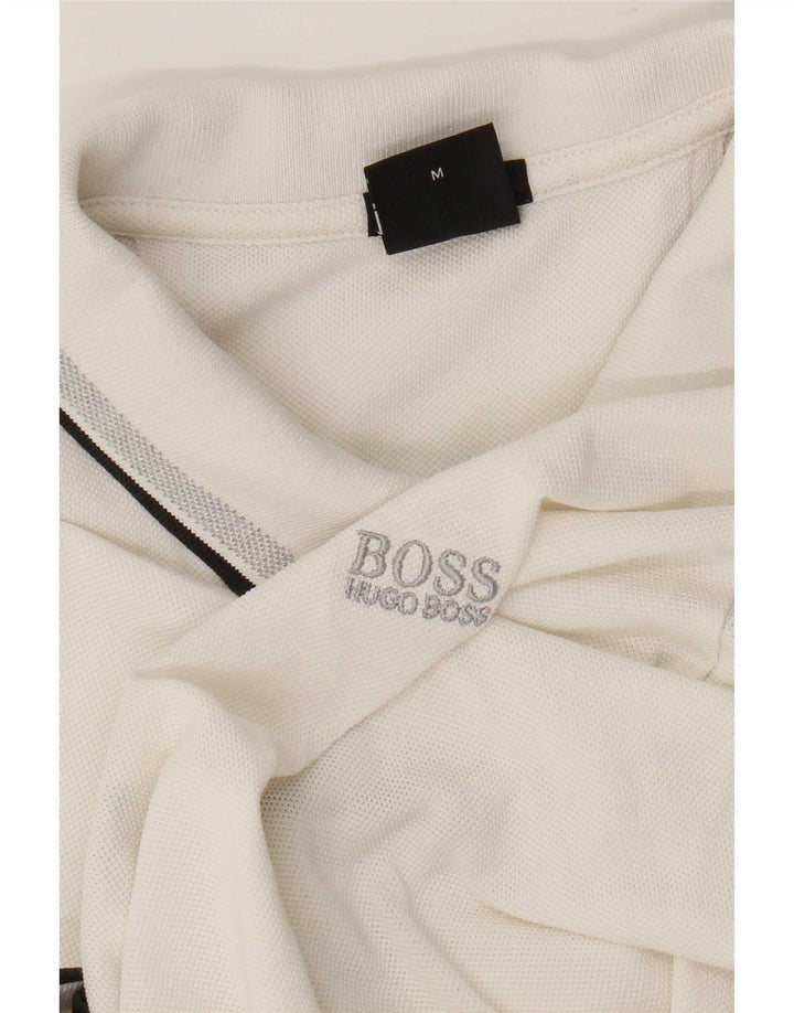 Camisa polo masculina Hugo Boss branca média