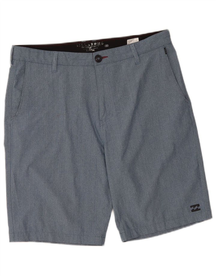 Billabong Mens Chino Shorts W32 Poliéster Azul Médio