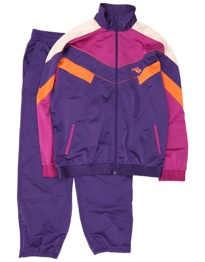 Brugi Mens Full Tracksuit XL Roxo Colourblock Poliéster