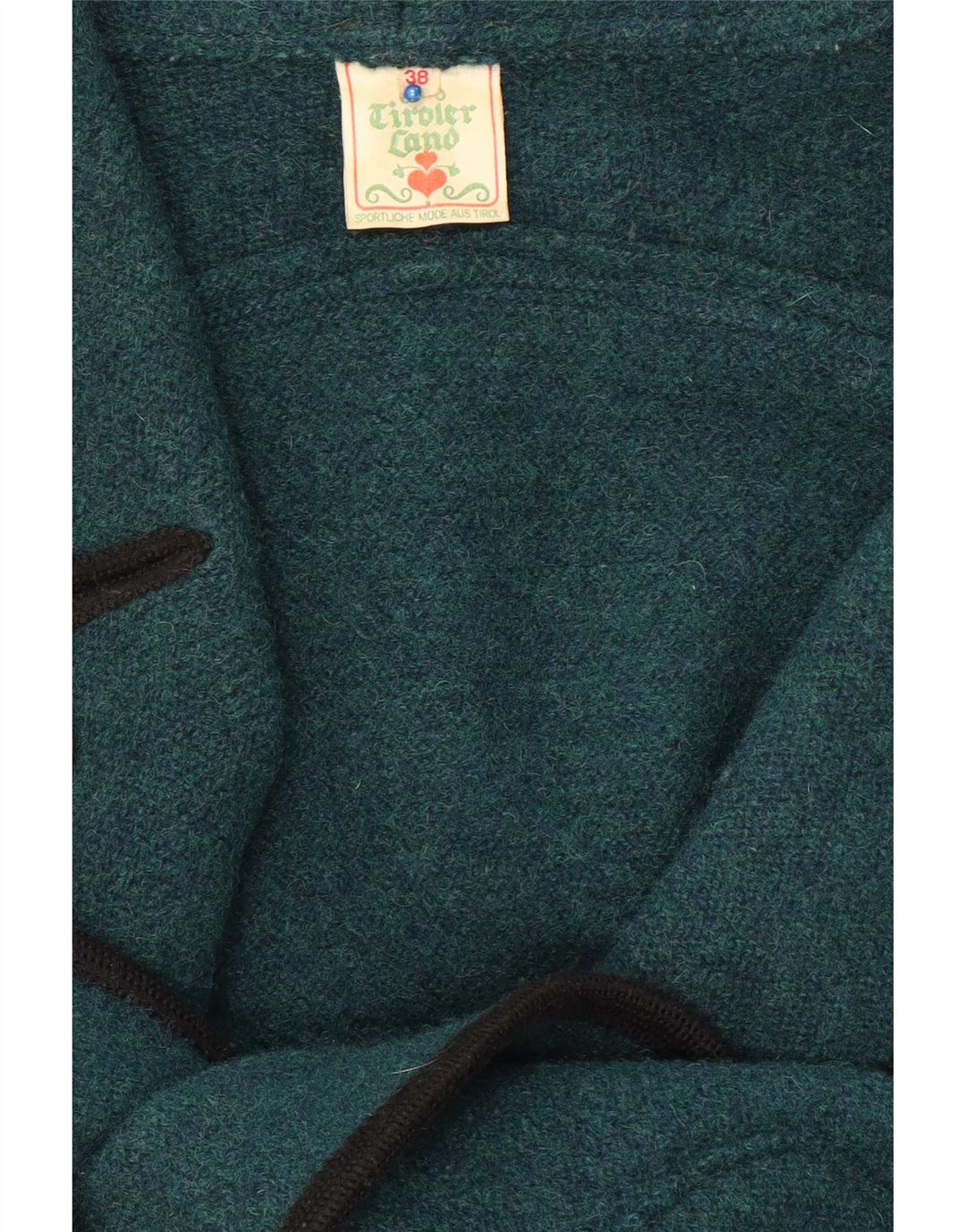 Jaqueta blazer feminina vintage oversized com peito duplo UE 38 verde médio