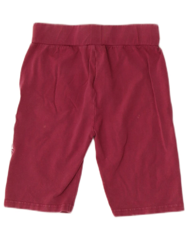 Ellesse Shorts esportivo feminino gráfico Reino Unido 8 pequeno algodão Borgonha