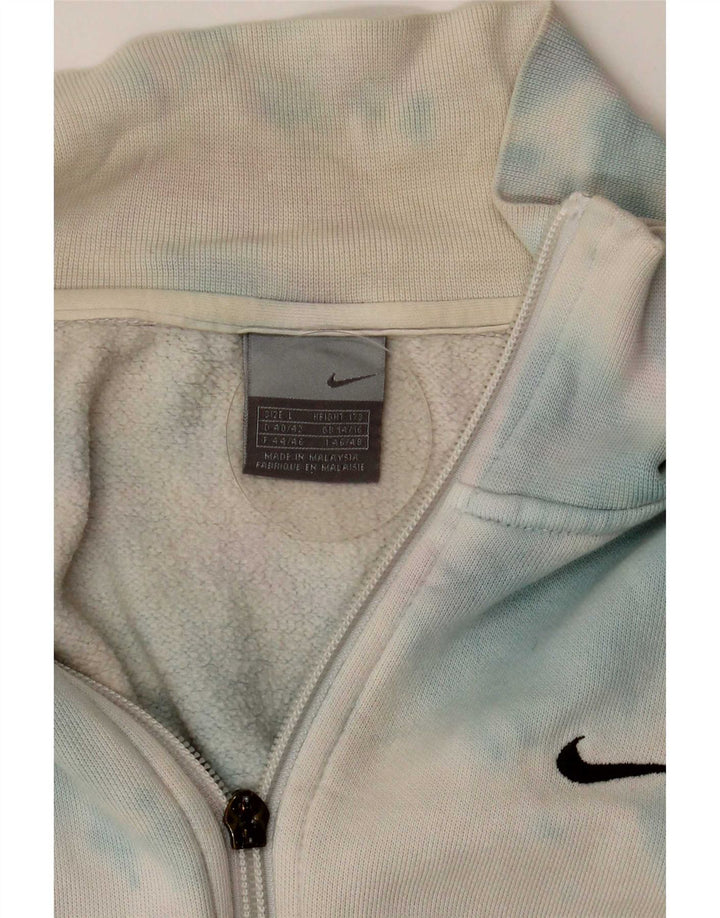 Nike Womens Tracksuit Top Jacket UK 16 Grande Multicolorido Tie Dye