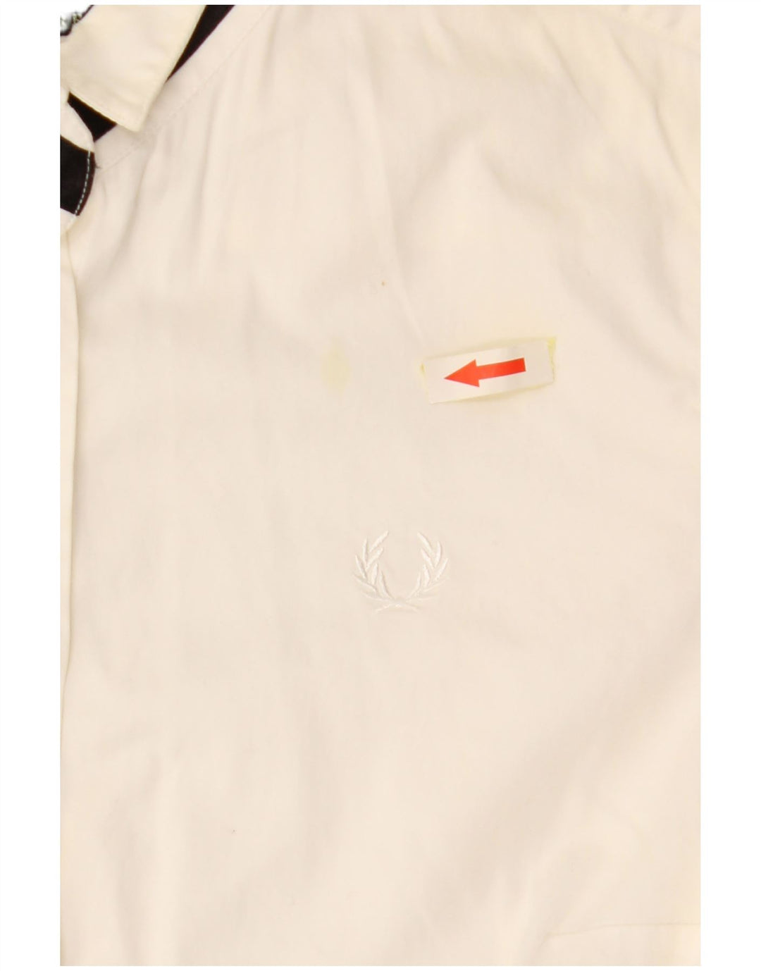 Camisa feminina FRED PERRY UK 12 médio algodão branco