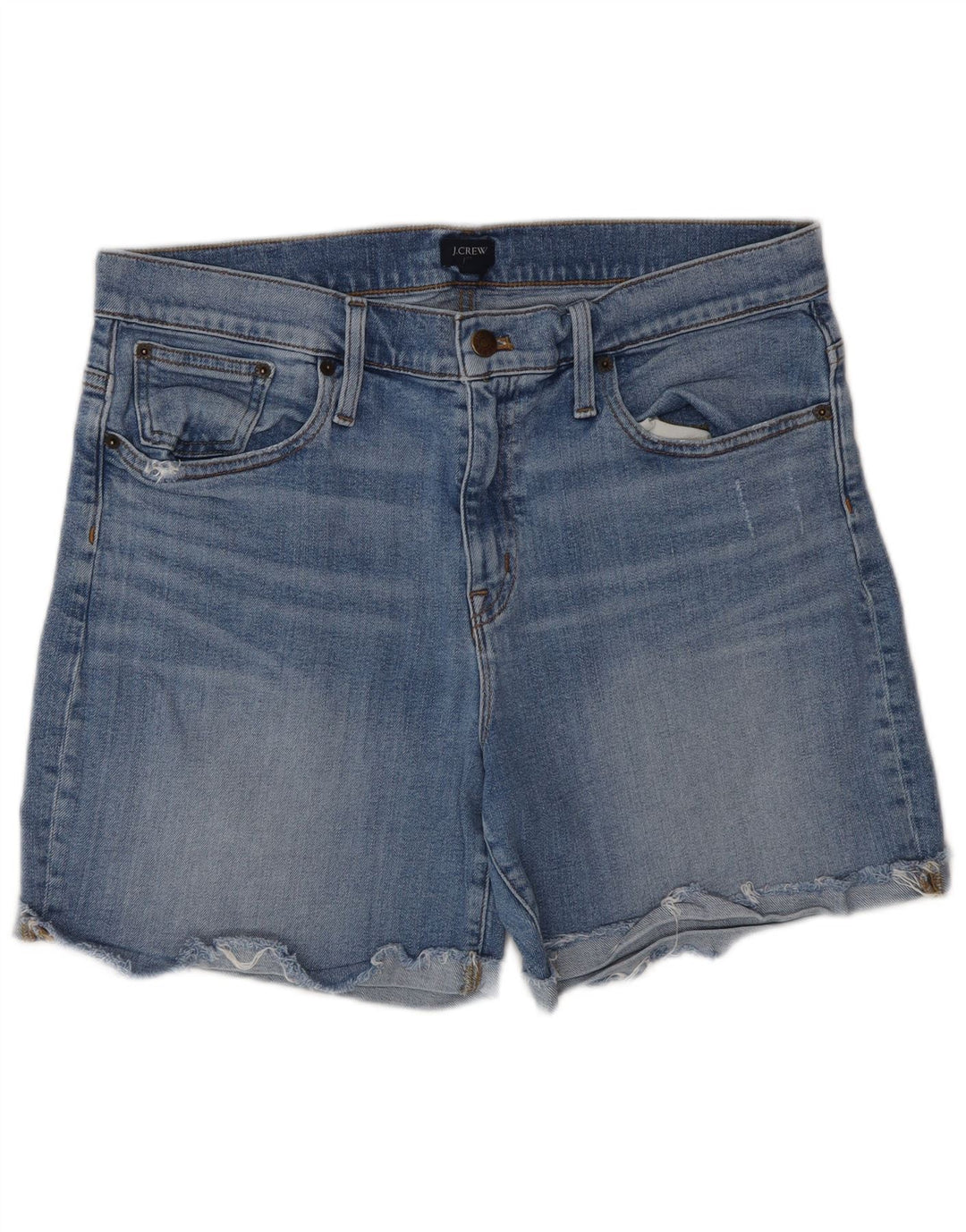 Shorts jeans feminino J. Crew W32 grande azul