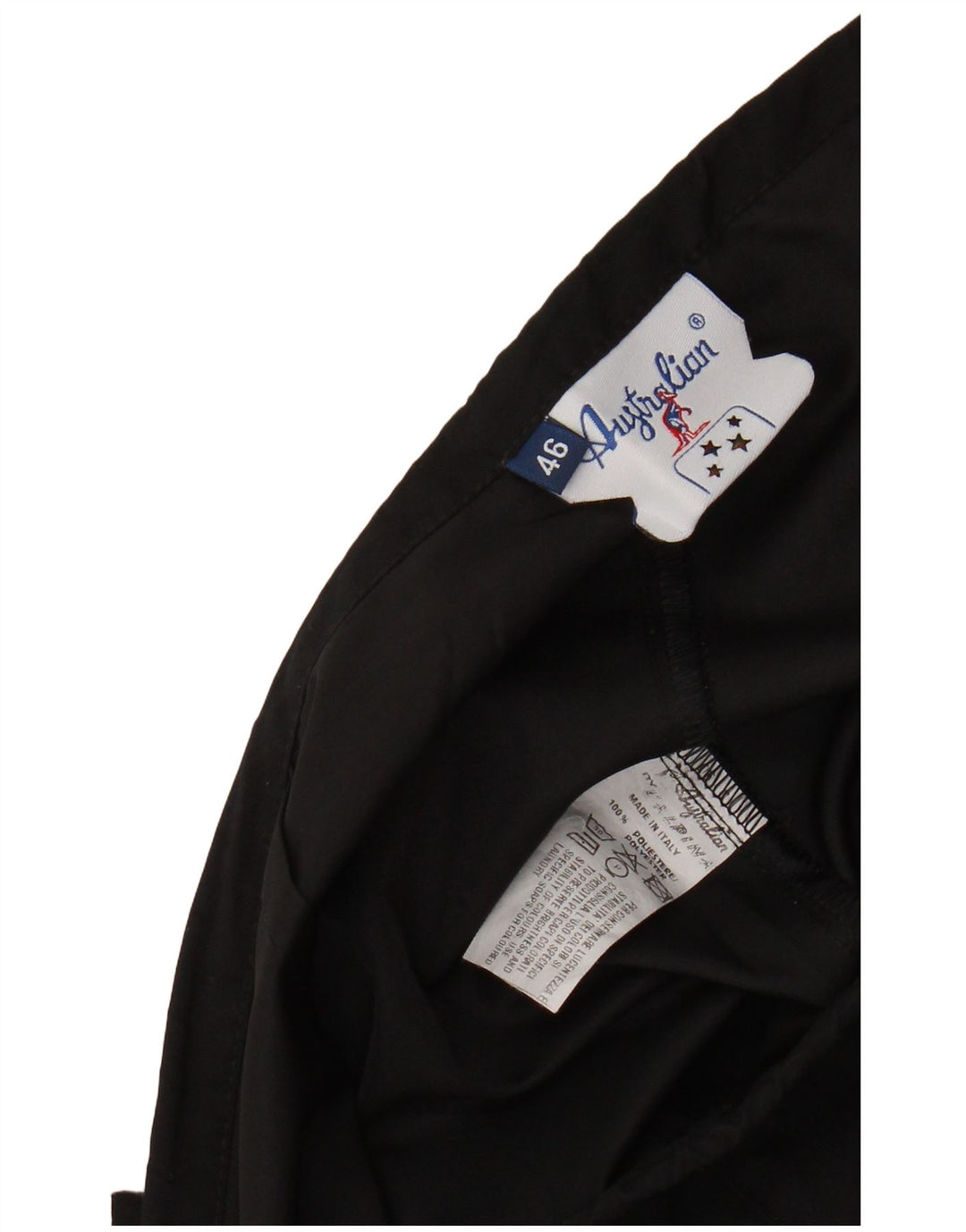Calça de treino feminina AUSTRALIAN L'ALPINA IT 46 grande poliéster preto