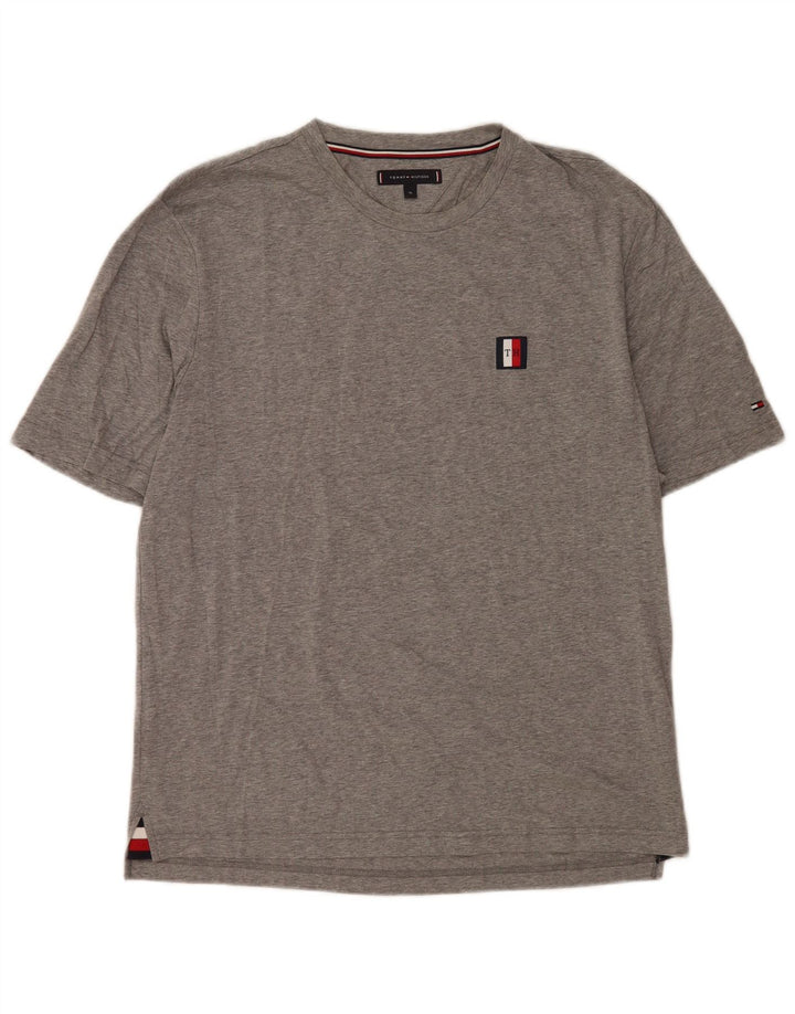 Camiseta masculina Tommy Hilfiger Top XL algodão cinza