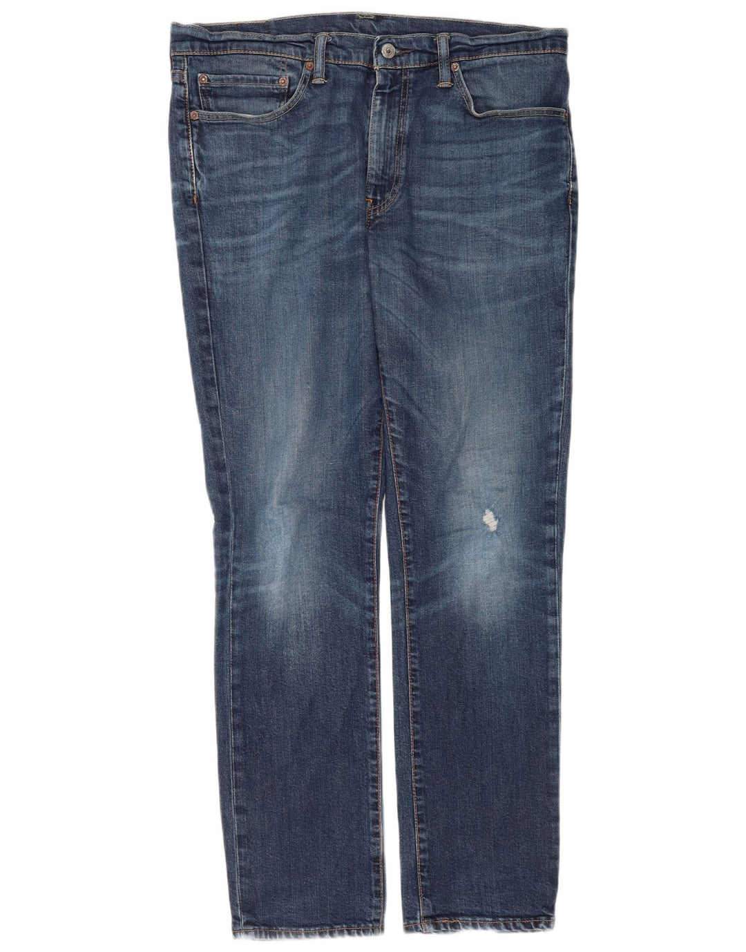 Levi's Masculino 511 Distressed Slim Jeans W36 L32 Azul Algodão