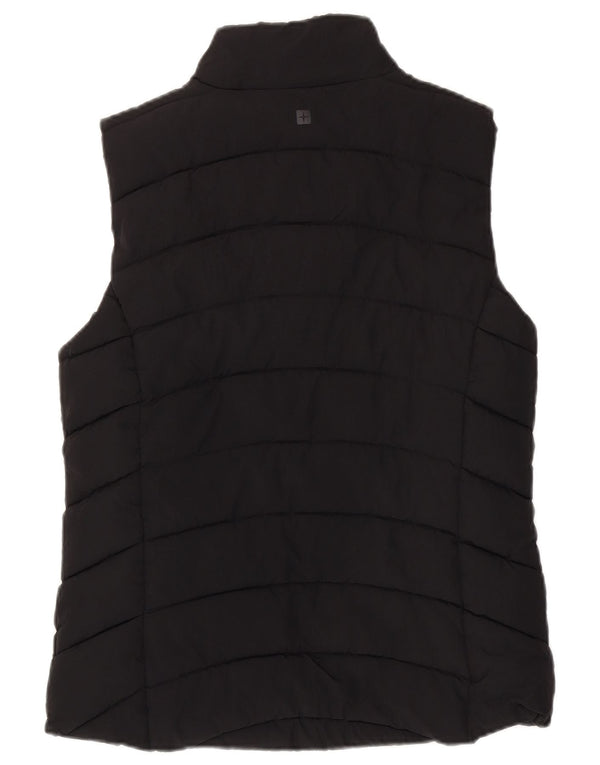 MOUNTAIN WAREHOUSE Colete feminino acolchoado UK 12 médio preto poliamida