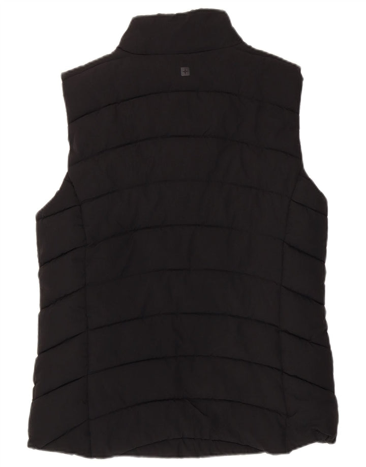 MOUNTAIN WAREHOUSE Colete feminino acolchoado UK 12 médio preto poliamida