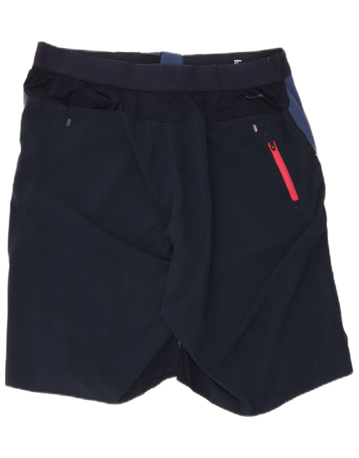 Shorts de natação masculino Reebok XL azul marinho colorblock poliéster