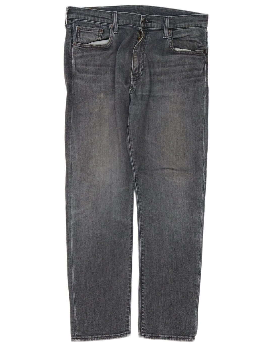 Levi's Masculino 502 Tapered Jeans W33 L30 Cinza Algodão