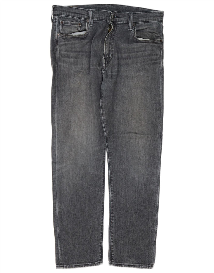 Levi's Masculino 502 Tapered Jeans W33 L30 Cinza Algodão