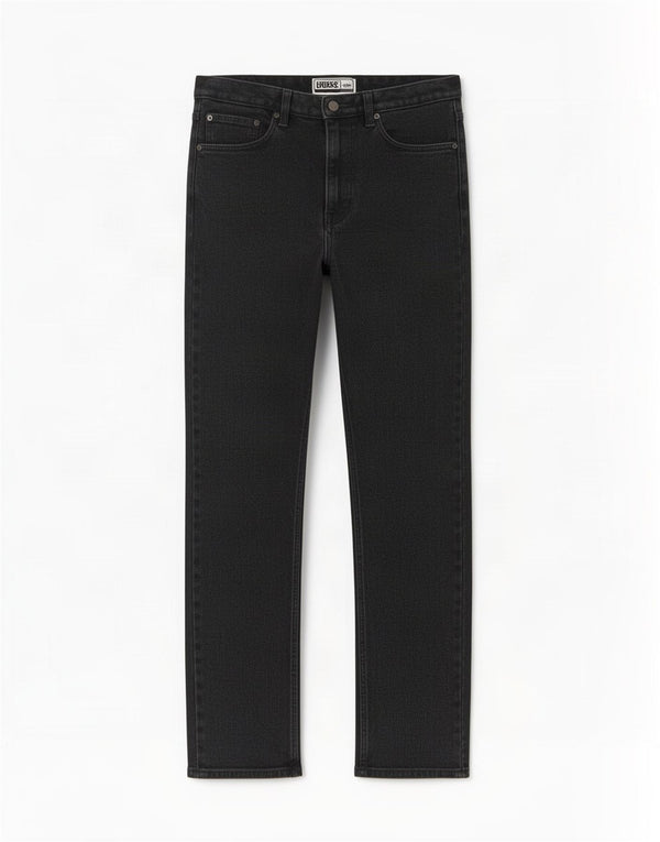 Lee Mens Riders Straight Jeans W33 L34 Algodão Preto