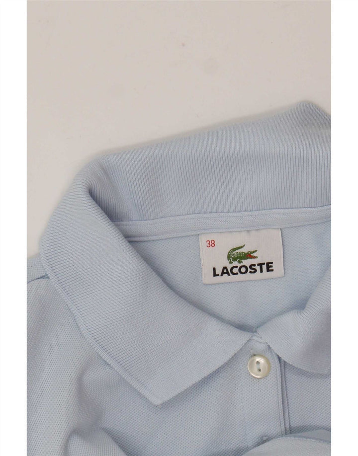 Camisa polo feminina Lacoste tamanho 38 azul médio