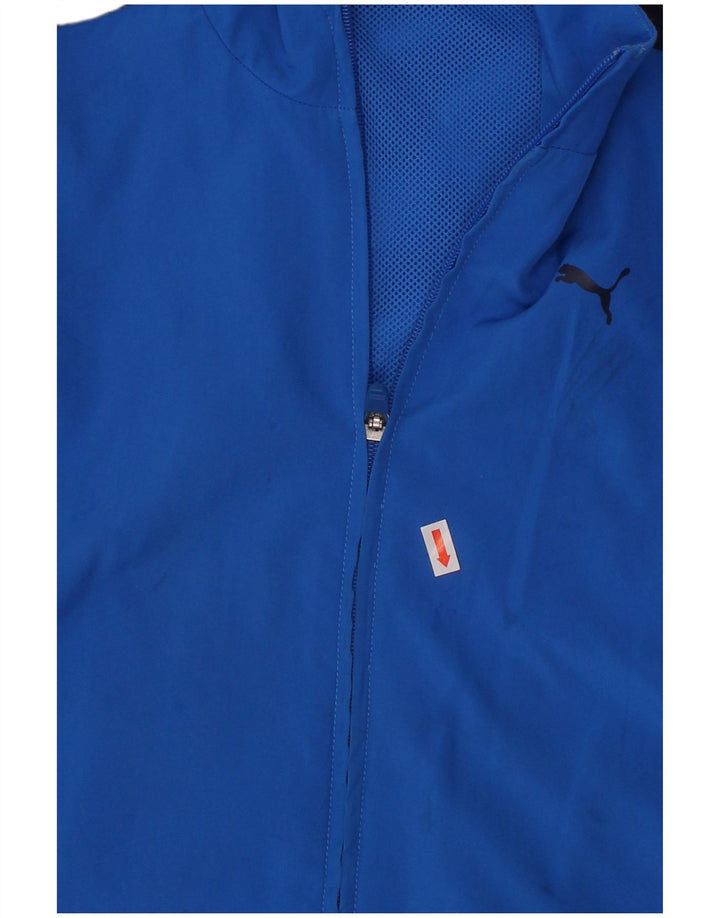 Jaqueta PUMA Boys Graphic Tracksuit Top 7-8 Anos Azul Colorblock