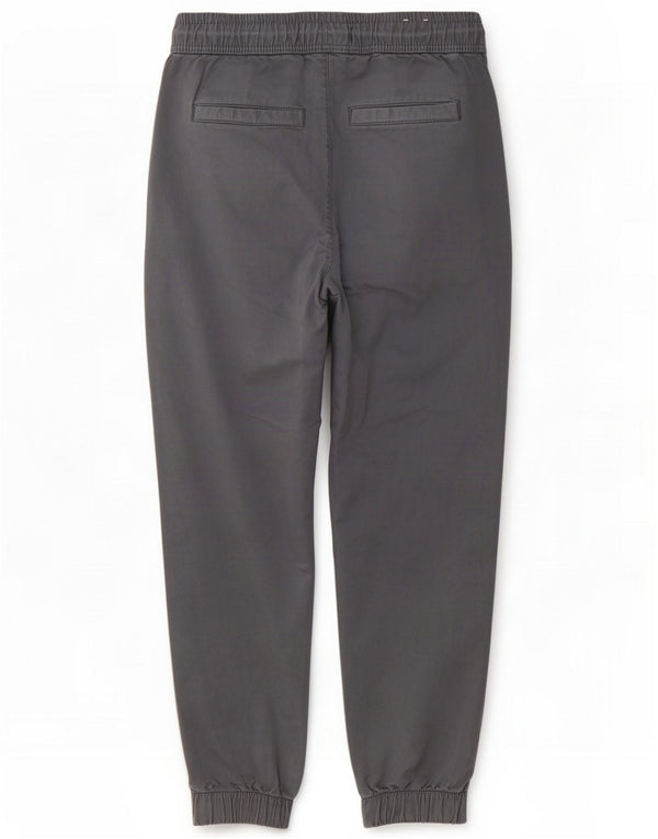 Calça jogger masculina Zara Chino pequena W30 L28 algodão cinza