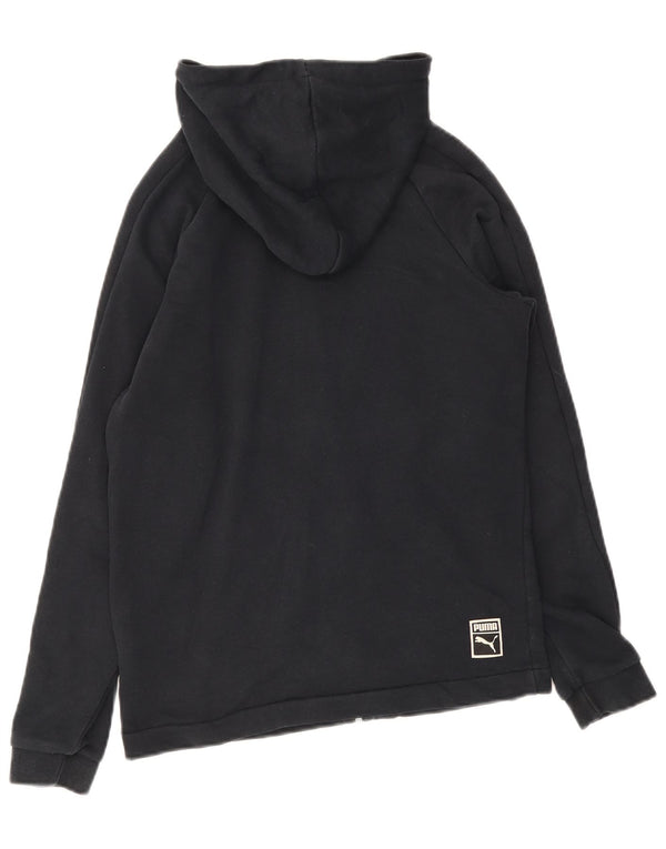 Suéter Puma masculino com capuz e zíper XS algodão preto