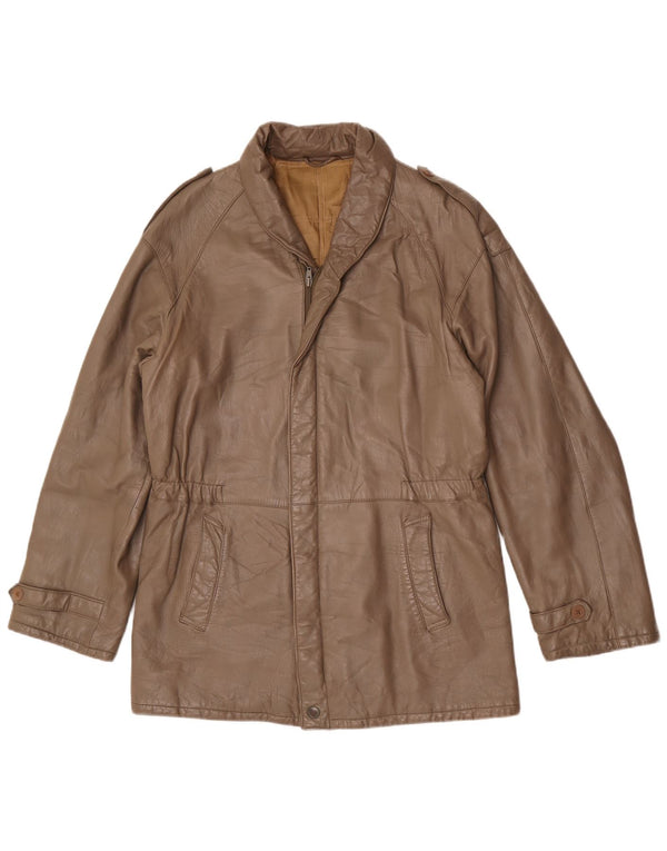 Jaqueta de couro militar feminina Benini IT 48 XL cinza