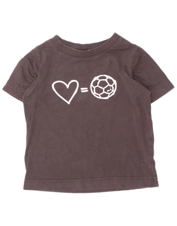 Camiseta feminina Puma Graphic 5-6 anos preta