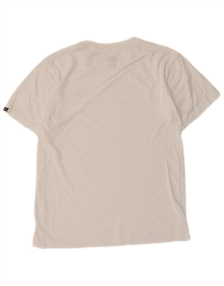 Vans Camiseta Masculina Top Pequeno Algodão Branco