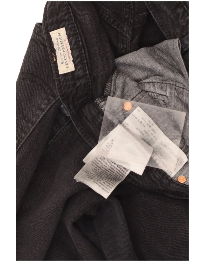 Jeans Levi's 501 Straight Masculino W26 L30 Algodão Preto