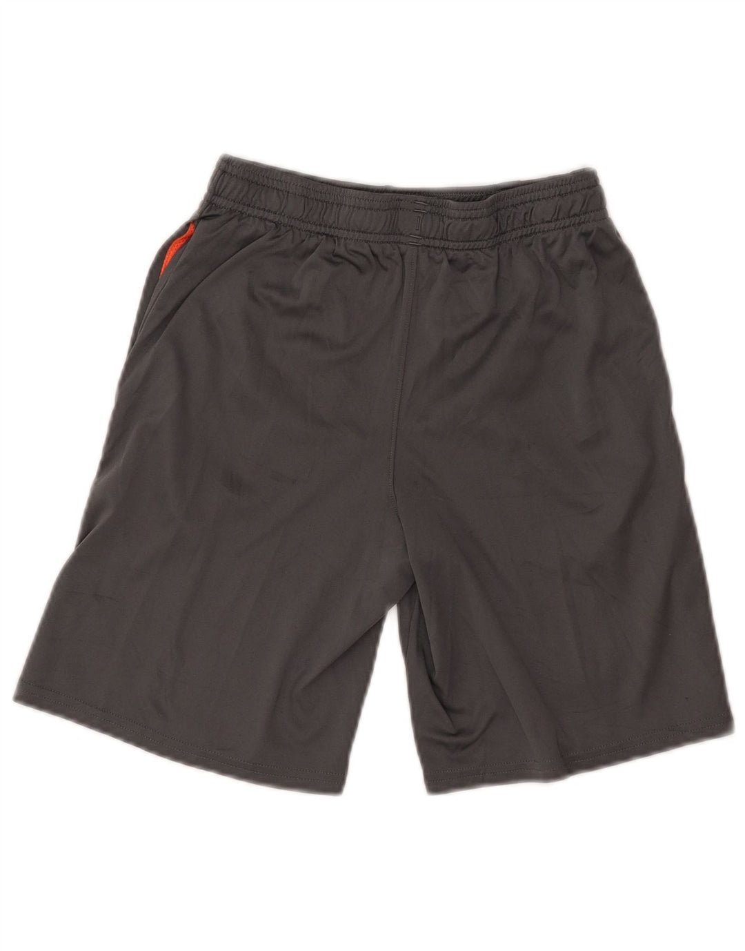 Shorts esportivos gráficos UNDER ARMOUR Boys Heat Gear 9-10 anos cinza médio