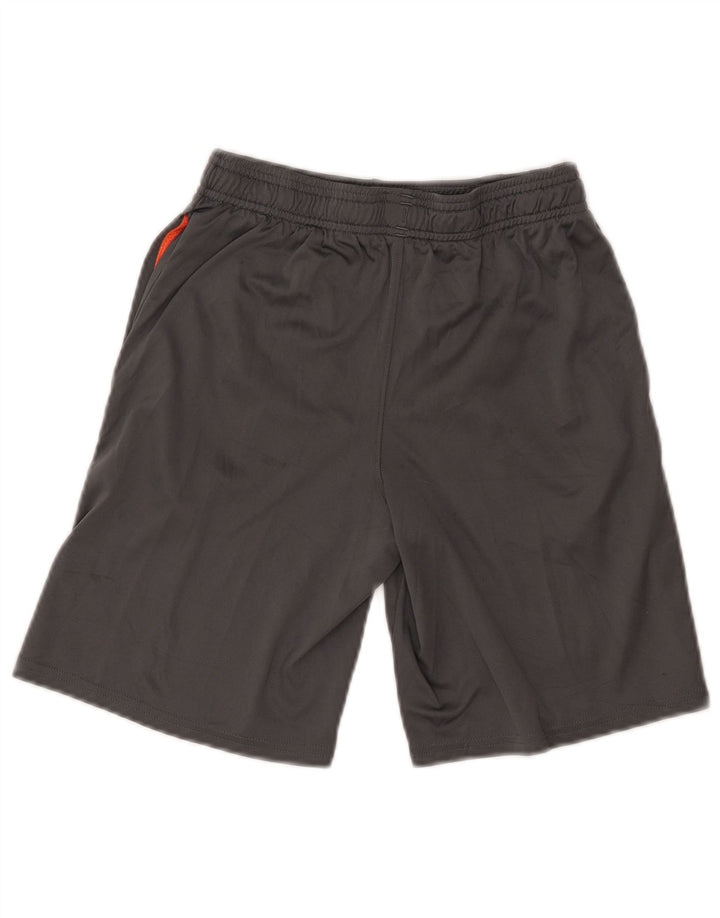 Shorts esportivos gráficos UNDER ARMOUR Boys Heat Gear 9-10 anos cinza médio