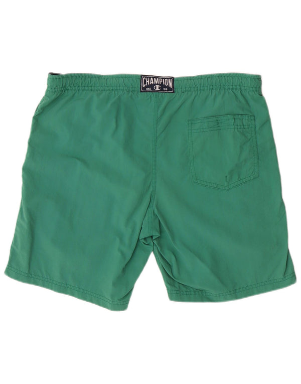 Shorts de natação masculino gráfico CHAMPION grande verde
