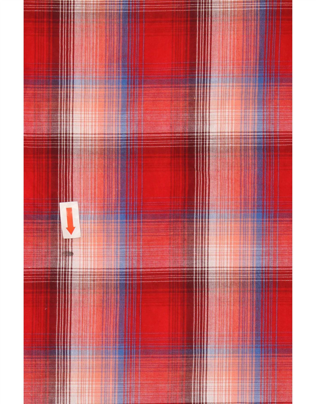Wrangler Camisa masculina de manga curta grande algodão xadrez vermelho