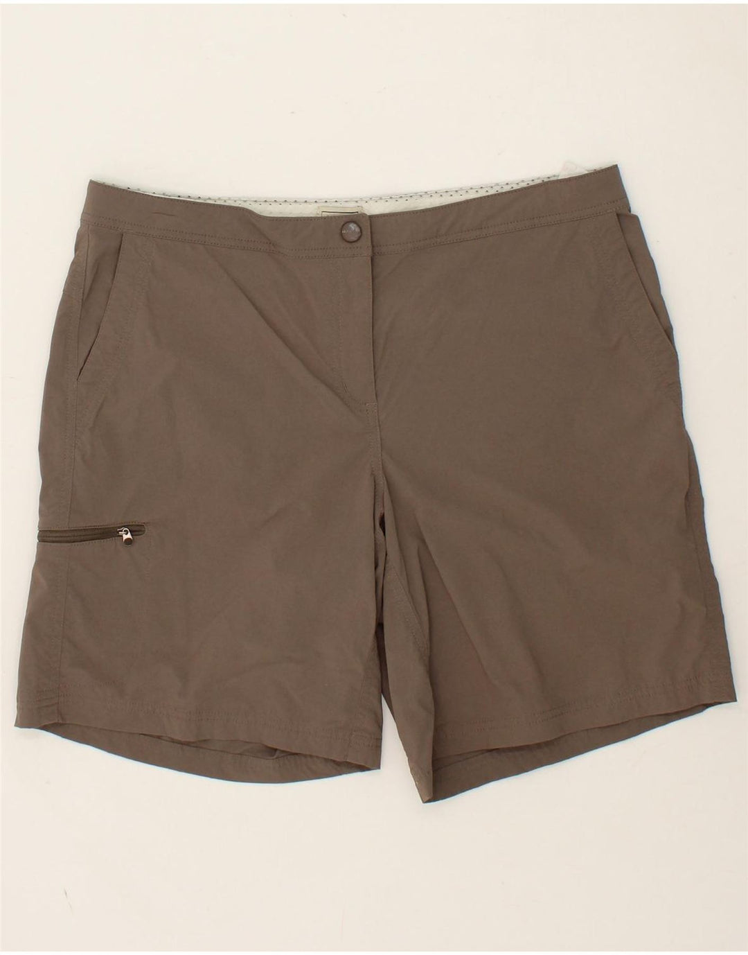 L.L.BEAN Womens Cargo Shorts US 14 XL W36 Grey Nylon Vintage L.L.Bean and Second-Hand L.L.Bean from Messina Hembry 