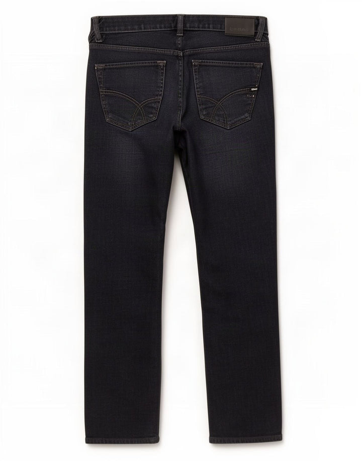 Gas Mens Straight Jeans W36 L34 Azul Marinho Algodão