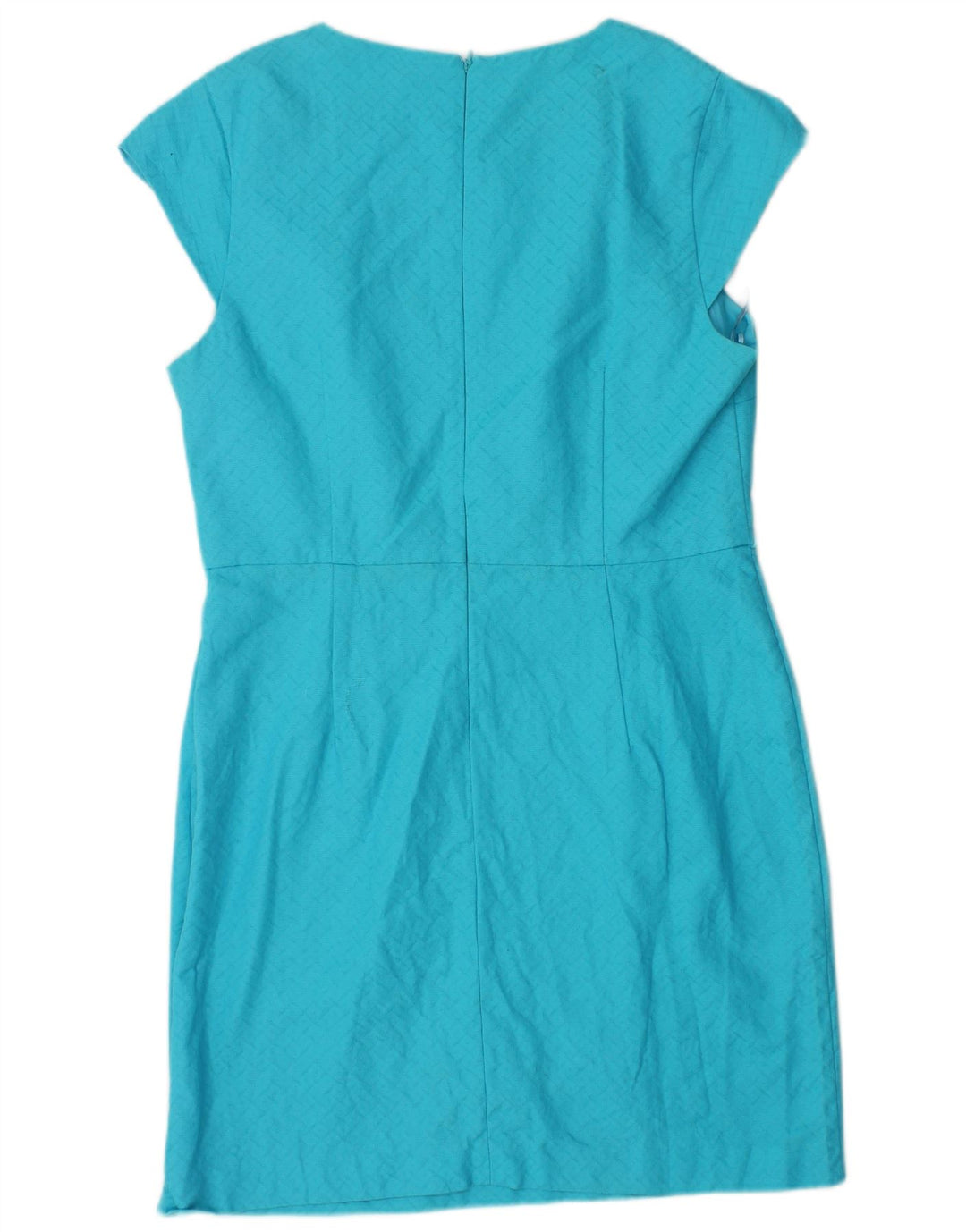 OASIS Womens Sheath Dress UK 16 Large Blue Cotton