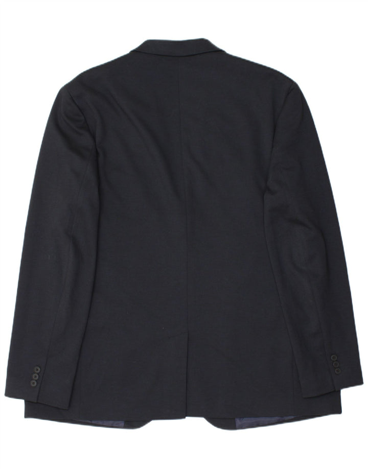 Jaqueta Blazer Marks & Spencer Masculina Autograph Slim Fit Reino Unido 48 4XL Azul Marinho
