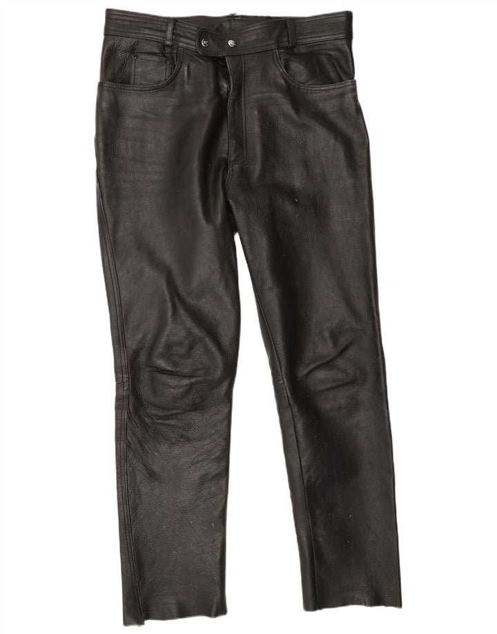 Calça masculina de couro Heros By Held W32 L30 couro preto