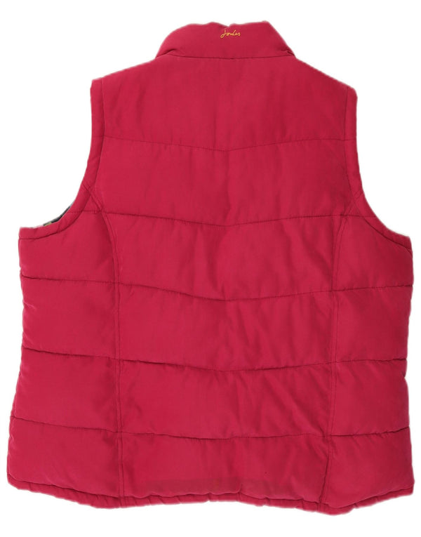 JOULES Womens Padded Gilet UK 20 2XL Pink Polyester
