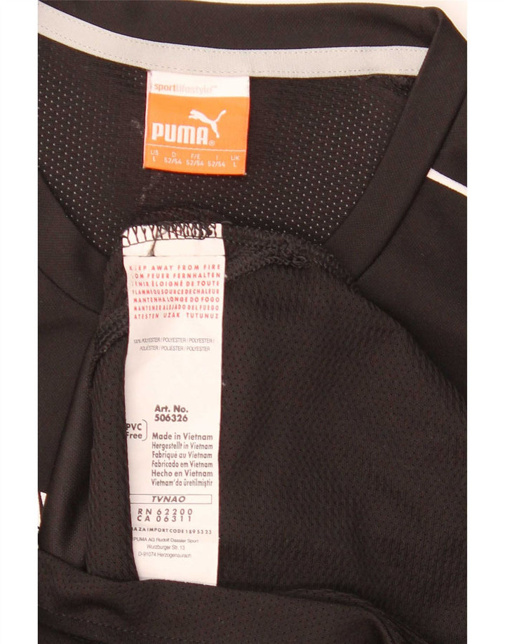 Puma Camiseta Masculina Graphic Top Grande Poliéster Preto