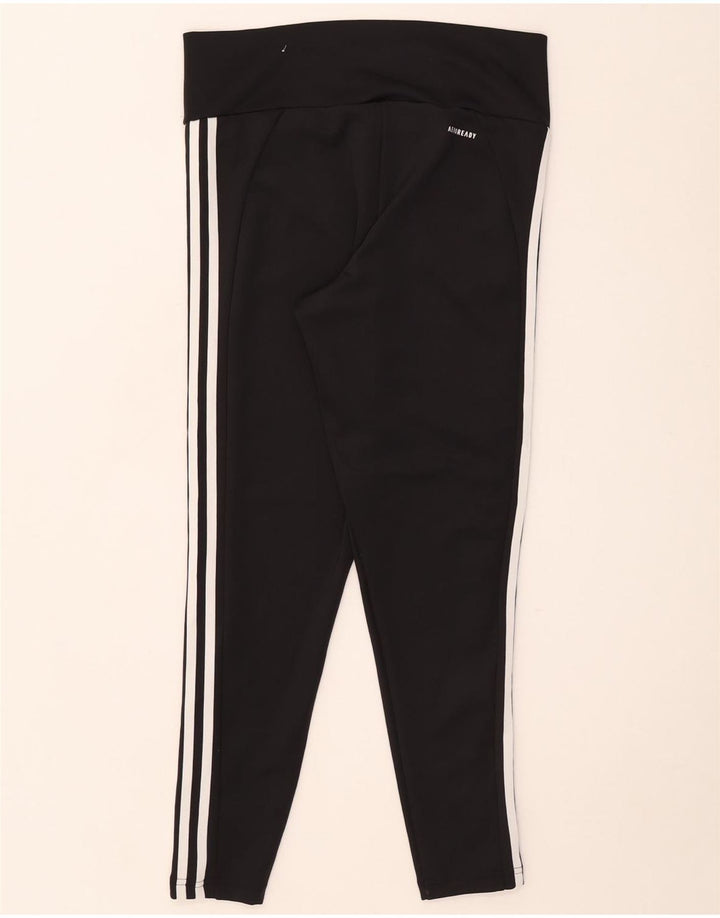 Leggings Adidas Aeroready Femininas UK 16/18 Grande Poliéster Preto