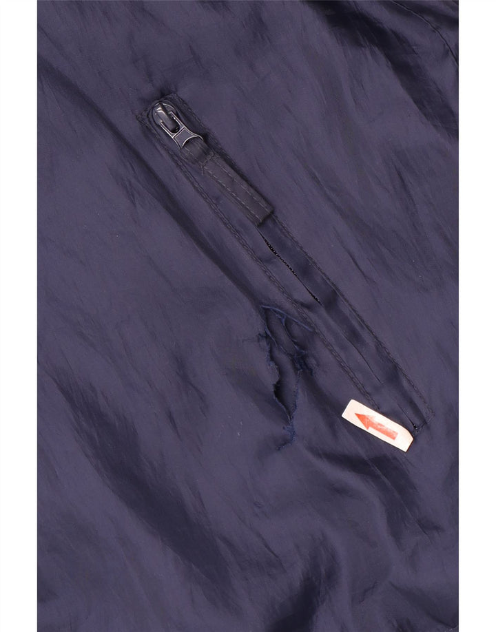 Jaqueta de chuva masculina Diadora Loose Fit UK 38 poliéster azul marinho médio