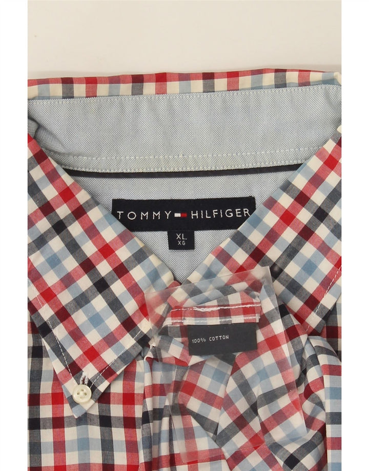 Camisa masculina Tommy Hilfiger XL algodão guingão multicolorido