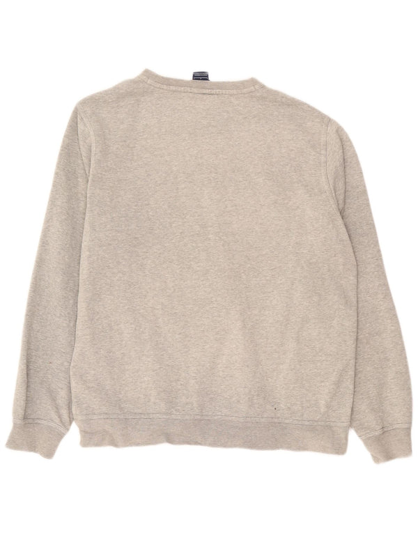 Moletom masculino Nike Jumper grande algodão manchado cinza