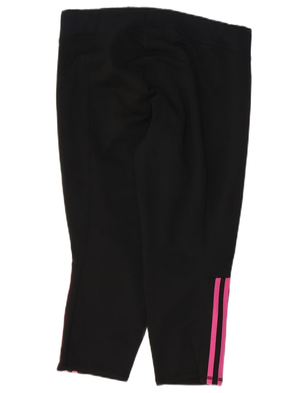 ADIDAS Womens Capri Leggings UK 16/18 Large  Black