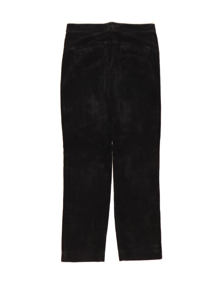 ARMANI Womens Straight Casual Trousers W28 L28 Black Cotton Vintage Armani and Second-Hand Armani from Messina Hembry 