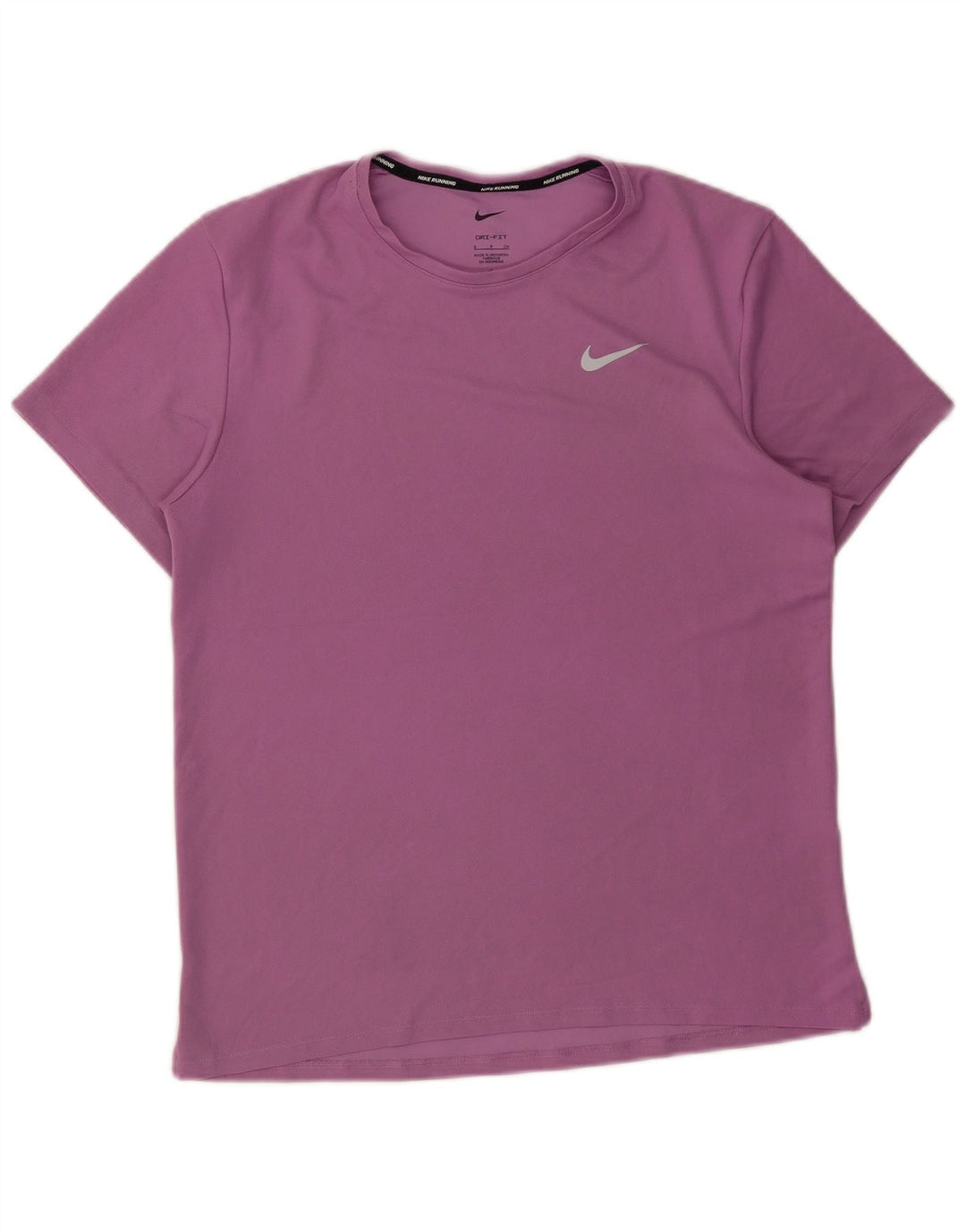 Nike Mens Dri Fit Camiseta Top Pequeno Roxo Poliéster