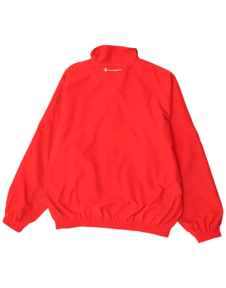 Champion Mens Treino Top Jacket XL Vermelho Colorblock Poliéster