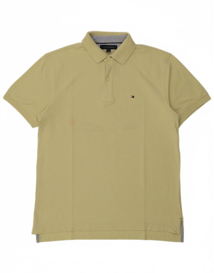 Camisa polo masculina TOMMY HILFIGER médio amarelo