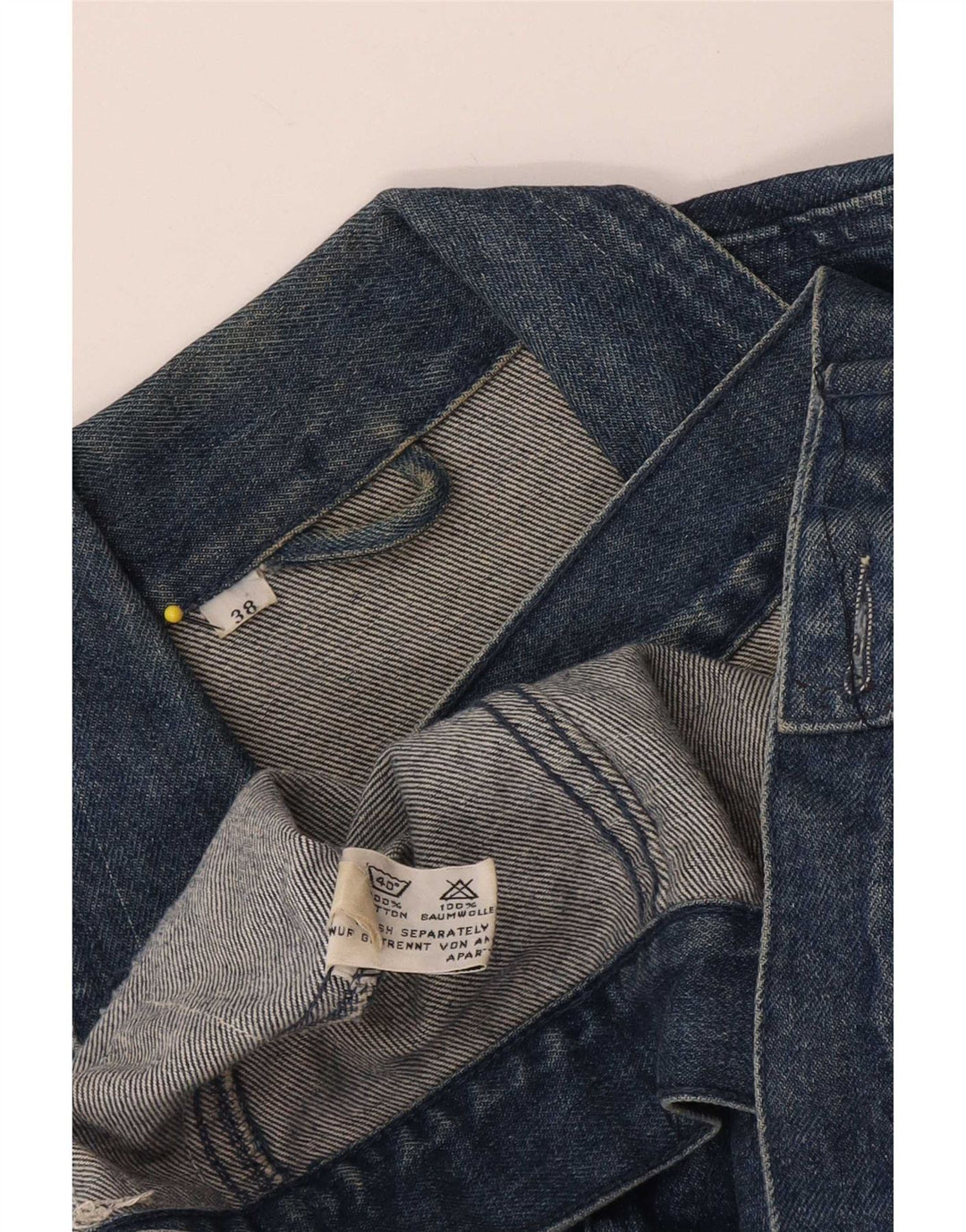 Jaqueta jeans masculina Esprit UK 38 algodão azul médio