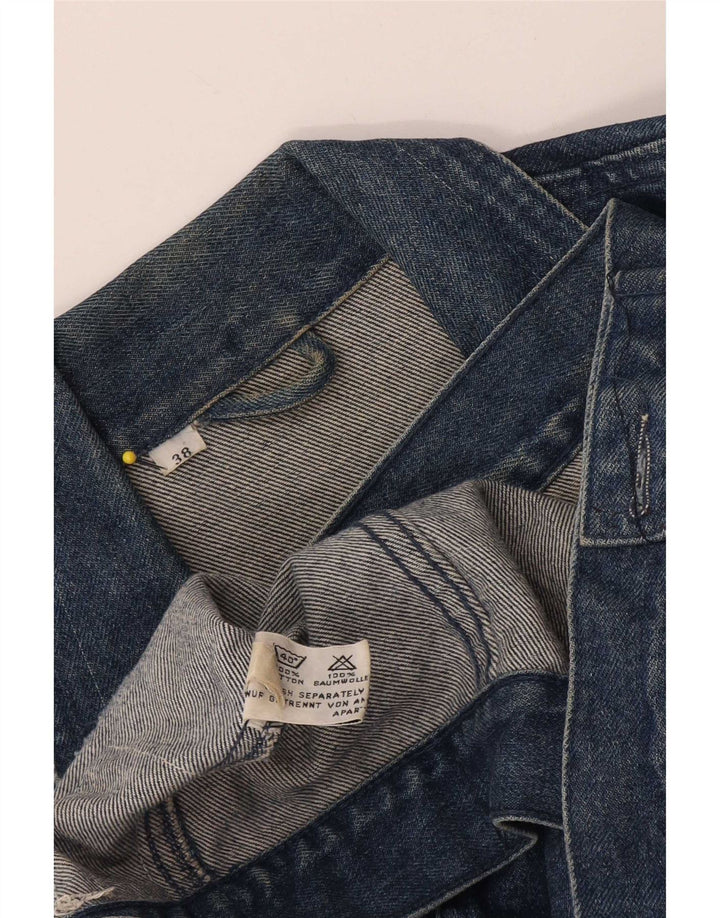 Jaqueta jeans masculina Esprit UK 38 algodão azul médio