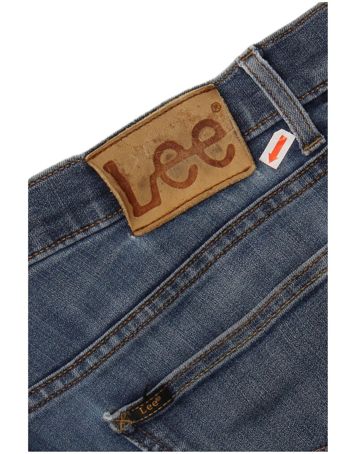 LEE Masculino Daren Zip Fly Slim Jeans W34 L32 Azul Algodão