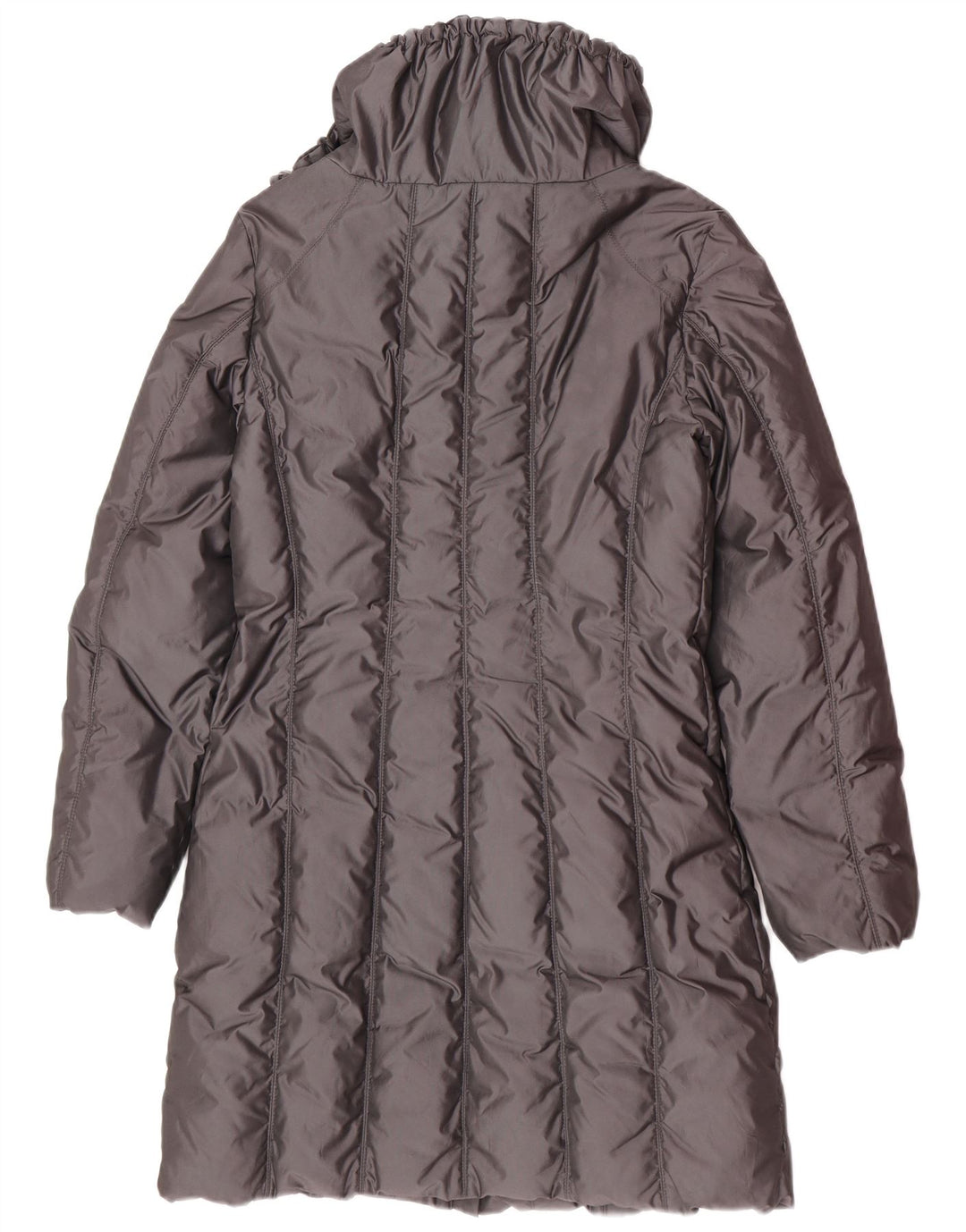 Casaco acolchoado com capuz feminino Penny Black UK 12 cinza médio
