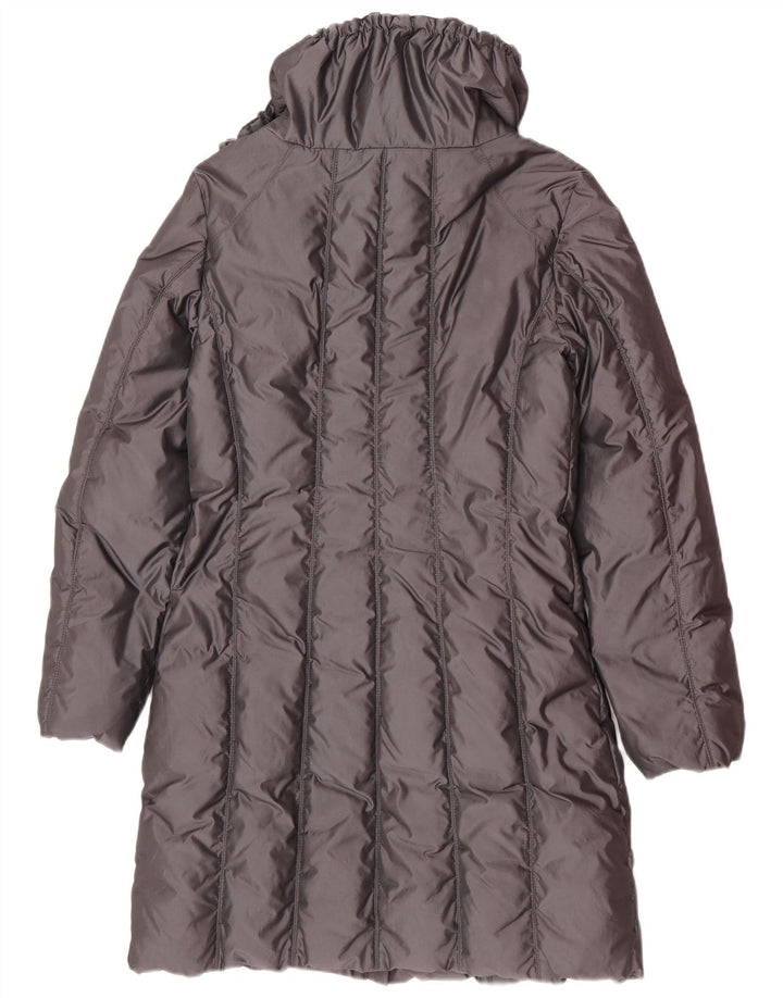 Casaco acolchoado com capuz feminino Penny Black UK 12 cinza médio